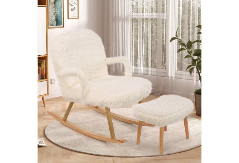 Furnishings Home Schaukelstuhl Polsterstuhl + Polsterhocker (Set) von Furnishings Home