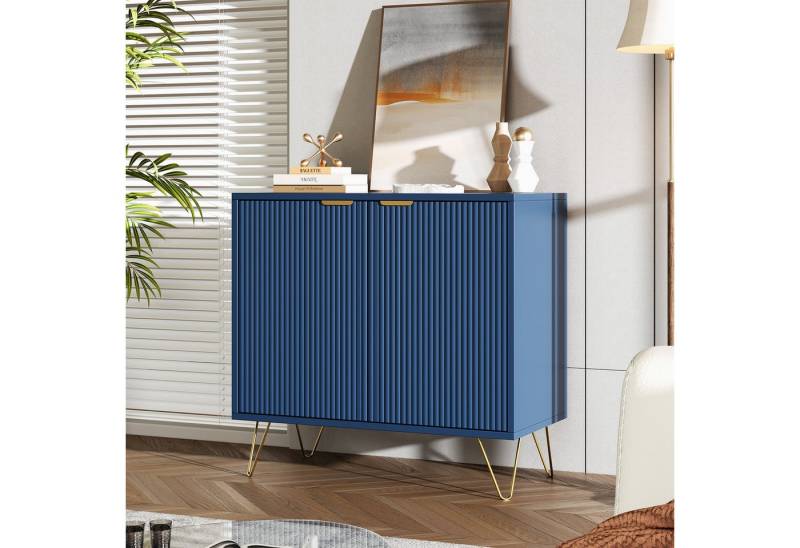 Furnishings Home Sideboard Kommode mit Türen Küchenschrank Mehrzweckschrank (Schrank mit Füße,Aufbewahrungsschrank mit verstellbare Ablage), Buffet, TV Board, Schrank für Wohnzimmer Esszimmer Flur Schlafzimmer von Furnishings Home