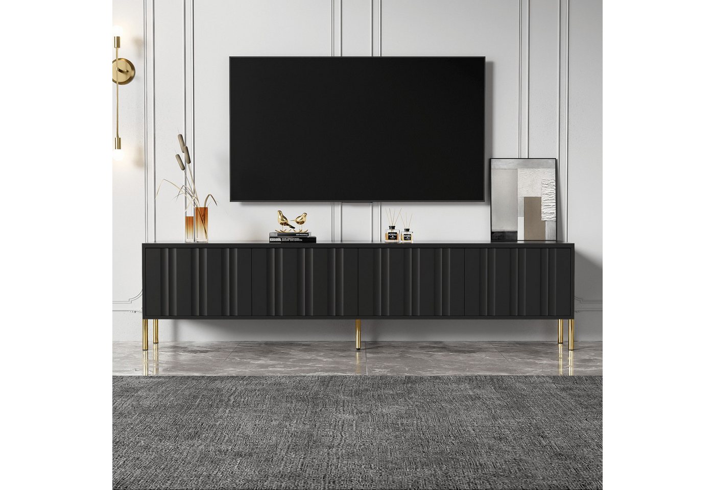 Furnishings Home TV-Schrank 190 cm TV-Lowboard elegant hochwertig (Set, 1er Set) von Furnishings Home