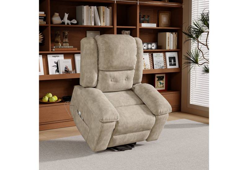 Furnishings Home TV-Sessel Elektrischer Massage-Entspannungssessel, Schlafsessel, Fernsehsessel (inkl. Aufstehhilfe und Fernbedienung), mit Liegefunktion Massagefunktion und Wärmefunktion, bis 150 kg von Furnishings Home
