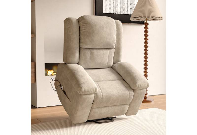 Furnishings Home TV-Sessel Elektrischer Massage-Entspannungssessel, Schlafsessel, Fernsehsessel (inkl. Aufstehhilfe und Fernbedienung), mit Liegefunktion Massagefunktion und Wärmefunktion, bis 150 kg von Furnishings Home