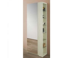 Garderobenschuhschrank in Creme Weiß Spiegel von Furnitara