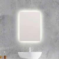 Spiegel mit Beleuchtung für Bad 70 cm hoch von Furnitara
