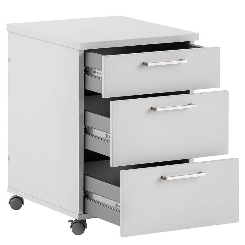home24 Rollcontainer 41 x 60 x 50cm Grau/Hellgrau von home24