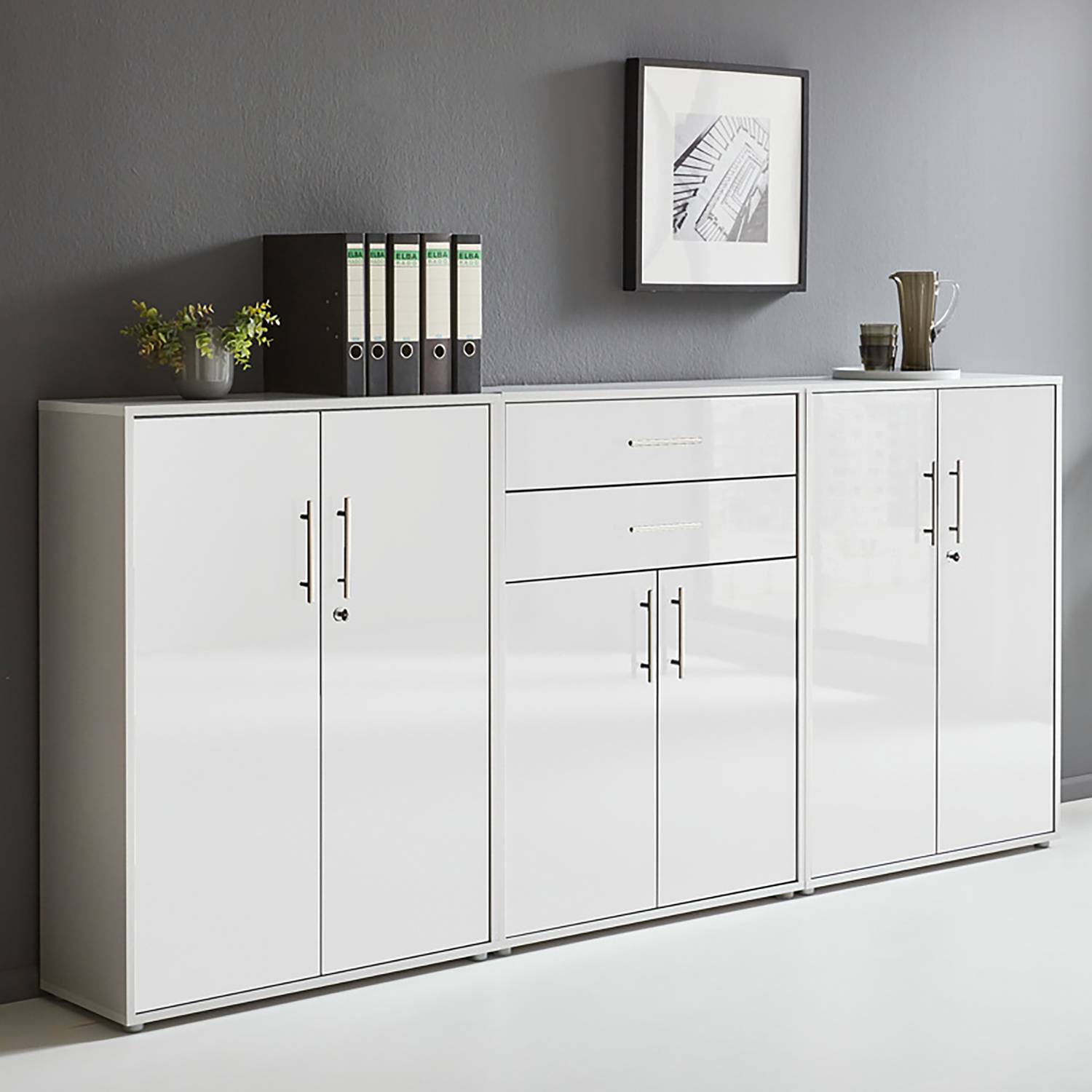 Schrankwand Avin 3-teilig Set C von Furnitive