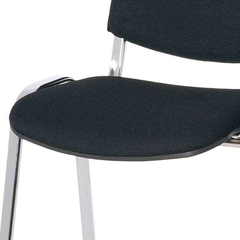 home24 Stapelstuhl Hoxton 2er-Set 54 x 81 x 55cm Schwarz von home24