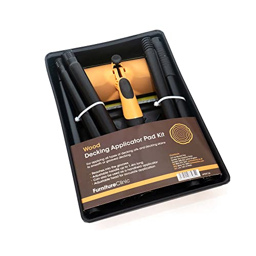 Terrassenapplikator-Set – zum Auftragen aller Arten von Terrassenölen und Terrassenflecken auf glatten oder gerillten Terrassendielen. von Furniture Clinic