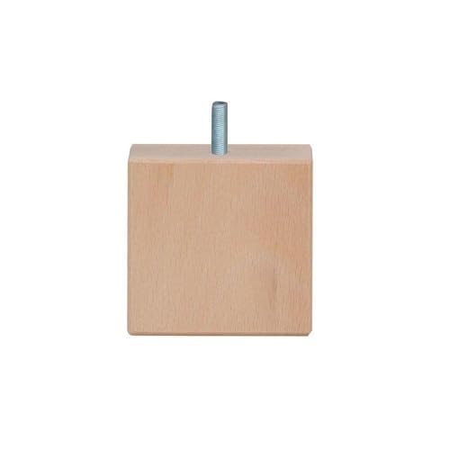 Furniture Legs Europe Möbelfuß Holz Höhe 10 cm (M8) | Hohe Qualität und nachhaltiges Holz mit transparentem Schutzlack von Furniture Legs Europe