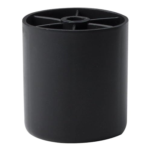 Furniture Legs Europe Möbelfuß Kunststoff rund schwarz Höhe 5 cm | Hohe Qualität Plastik (4 Stück) von Furniture Legs Europe