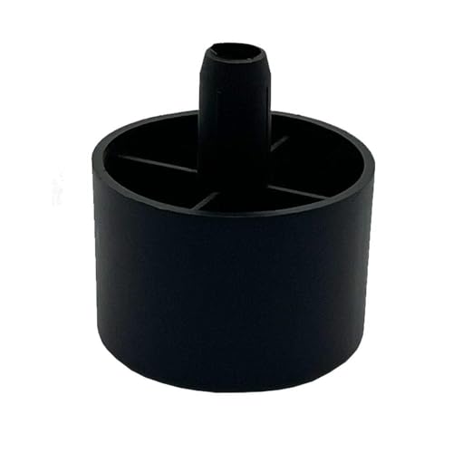 Furniture Legs Europe Möbelfuß Kunststoff rund schwarz mit Stift Höhe 2,5 cm | Hohe Qualität Plastik (4 Stück) von Furniture Legs Europe