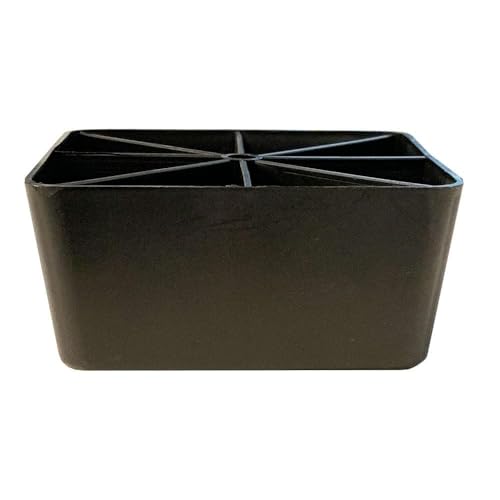 Furniture Legs Europe Möbelfuß Kunststoff vierkant schwarz Höhe 5 cm | Hohe Qualität Plastik von Furniture Legs Europe