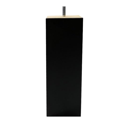 Furniture Legs Europe Möbelfuß Schwarz vierkant Holz Höhe 25 cm (M8) | Hohe Qualität und nachhaltiges Holz von Furniture Legs Europe