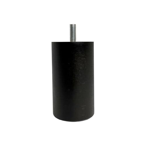 Furniture Legs Europe Möbelfuß rund Schwarz Höhe 12 cm (M8) | Hohe Qualität und nachhaltiges Holz von Furniture Legs Europe