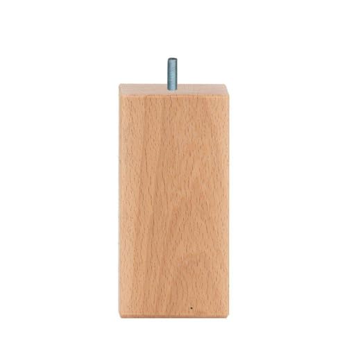 Furniture Legs Europe Möbelfuß vierkant Holz Höhe 12 cm (M8) | Hohe Qualität und nachhaltiges Holz von Furniture Legs Europe