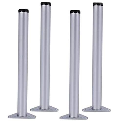 Furniture Legs Tischbeine Edelstahl Höhenverstellbar Möbelfüße Ø60 Mm Höhe 710 Mm/1200mm (+30mm) Stützfüße Für Schreibtisch Inkl. Befestigungsmaterial von Furniture Legs