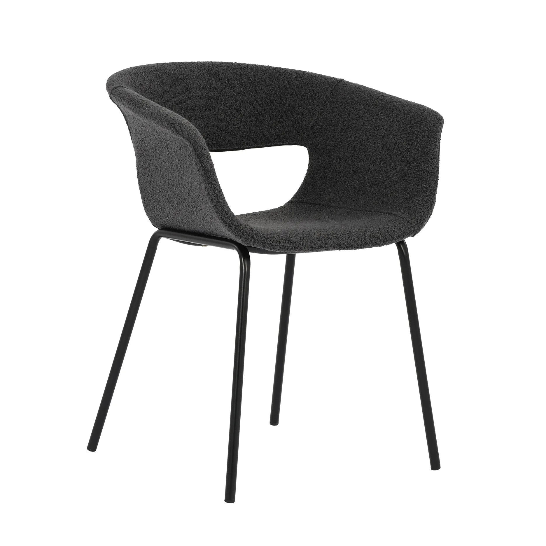 Messina Stuhl Stoff Schwarz - Schwarz - Furniture by Sinnerup von Furniture by Sinnerup