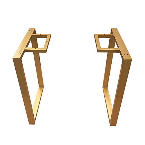 Furniture legs Gold Moderne tischgestell X2,70cm Höhe Metall Tischbeine,Schreibtischgestell,tischkufen hoch für esstisch Bank Möbel DIY,Eisen Vierkantrohr von Furniture legs