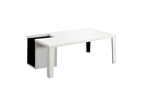 Furniture of America LeBlanc Couchtisch mit Zeitschriftenaufbewahrung, zweifarbig, Weiß und Schwarz Furniture of America LeBlanc Couchtisch mit Zeitschriftenaufbewahrung, zweifarbig, Weiß und Schwarz von Furniture of America