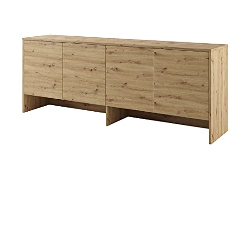 Furniture24 Aufsatz Bed Concept BC10, Schrank für Schrankbetten, 4 Türen (Artisan Eiche) von Furniture24