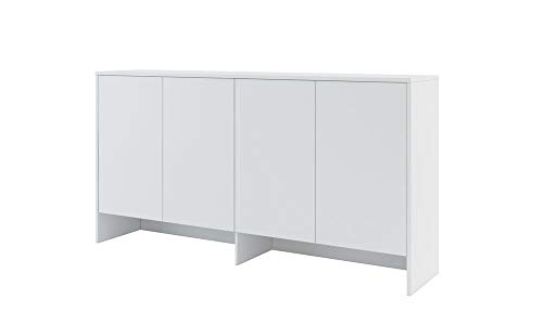 Furniture24 Aufsatz Bed Concept BC11, Schrank für Schrankbetten, 4 Türen (Weß matt) von Furniture24