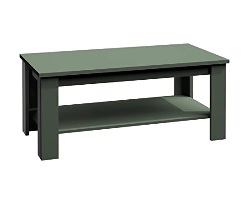 Furniture24 FernsehschCouchtisch 120 cm Prowansja St2 Kaffetisch Sofatisch Beisteltisch (Grün) von Furniture24