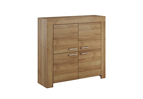 Furniture24 Highboard Sky Kommode mit Türen (Riviera Eiche) von Furniture24