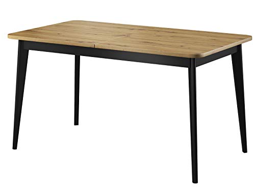 Furniture24 Tisch NORDI Esstisch Ausziehbar 140-180 cm (Artisan Eiche) von Furniture24