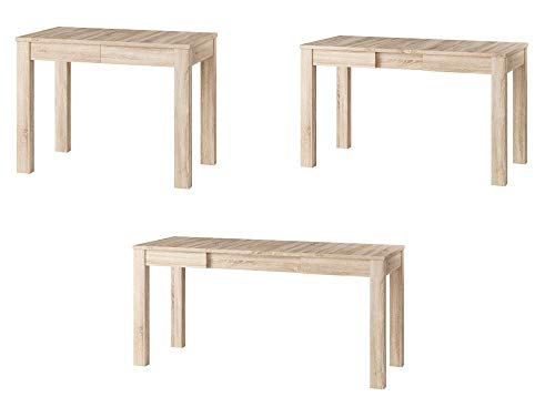 furniture24-eu Tisch ausziehbar Esstisch Küchentisch Orion-2, 100-160 cm (Sonoma Eiche) von Furniture24