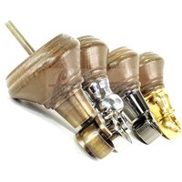 4 Gedrechselte Holz Ersatz Möbel Füße Antik Braun Fleck Stuhlbeine Mit Lenkrollen 120mm Hohe Sofas Stühle Hocker Betten M8 von FurnitureLegsFeet