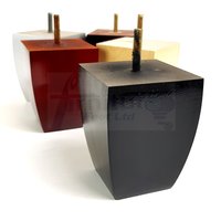 Massivholz Viereckblock Möbelfüße Ersatzbeine 100mm Hoch Mehrere Farben Stühle Hocker Sofabetten Schränke M8 | 8mm 4Er Set von FurnitureLegsFeet