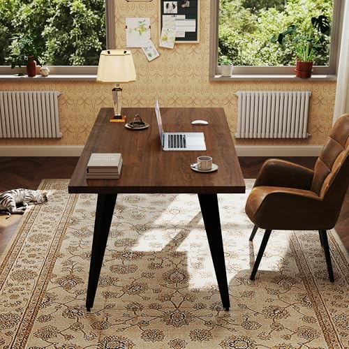 FurnitureR Bürodrehstuhl mit Armlehnen und verstellbaren Füßen - Komfortabler Schreibtischstuhl mit Samtvelours für Homeoffice (Braun, 150kg) von FurnitureR