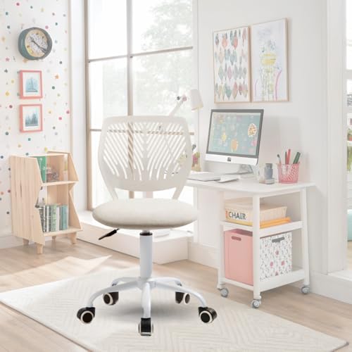 FurnitureR Bürostuhl, ergonomisch, drehbar, höhenverstellbar, für Computer, Rollen mit 5 Armen, Stühle und Hocker zu Hause, Arbeitssitz, Morandi, Beige FurnitureR Bürostuhl, ergonomisch, drehbar, höhenverstellbar, für Computer, Rollen mit 5 Armen, Stühle und Hocker zu Hause, Arbeitssitz, Morandi, Beige von FurnitureR