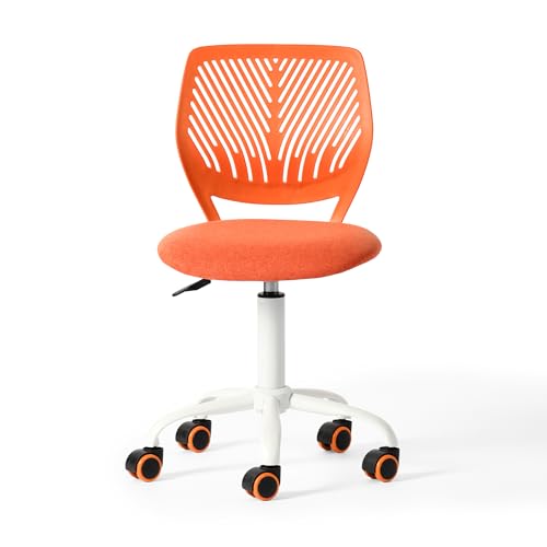 FurnitureR Bürostuhl für Jugendliche, Arbeitsstuhl ohne Armlehnen, höhenverstellbar, eleganter Studienstuhl für Zuhause und Büro, Citrus FurnitureR Bürostuhl für Jugendliche, Arbeitsstuhl ohne Armlehnen, höhenverstellbar, eleganter Studienstuhl für Zuhause und Büro, Citrus von FurnitureR