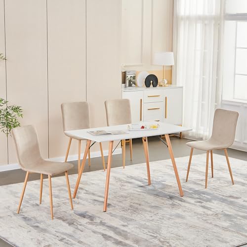 FurnitureR Chair, Fabrics, Beige, 39.5 x 49.5 x 85.5cm von FurnitureR