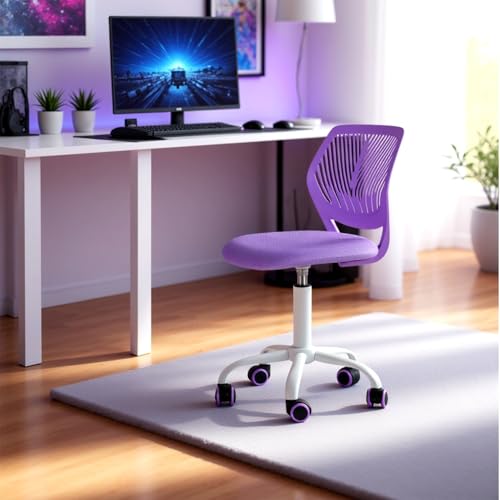 FurnitureR Gaming Drehstuhl Höhenverstellbar Drehbar 360 Grad Drehsessel mit Rückenlehne Stuhl Stoff SGS Gasfeder PU Rollen von FurnitureR