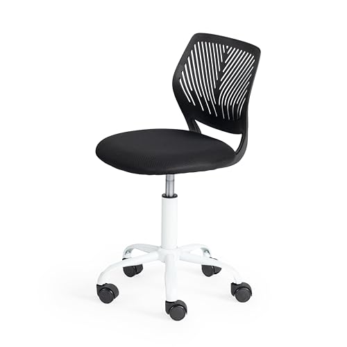 FurnitureR Home Office Stuhl, ergonomischer höhenverstellbarer Drehstuhl mit Rollen, moderner Computerstuhl für Arbeitszimmer und Büro FurnitureR Home Office Stuhl, ergonomischer höhenverstellbarer Drehstuhl mit Rollen, moderner Computerstuhl für Arbeitszimmer und Büro von FurnitureR