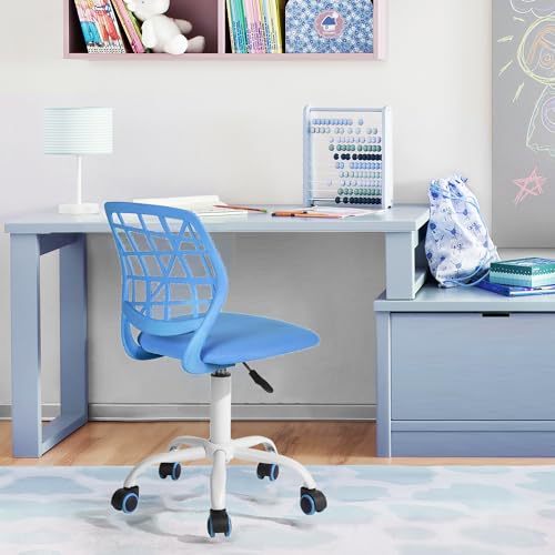 FurnitureR Home Office Stuhl, ergonomischer höhenverstellbarer Drehstuhl mit Rollen, moderner Computerstuhl für Arbeitszimmer und Büro von FurnitureR