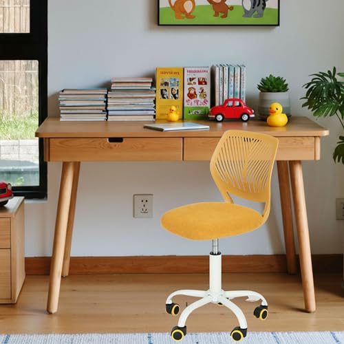 FurnitureR Kinderstuhl höhenverstellbar für Schreibtisch, ergonomischer bunter Jugendstuhl mit Rückenlehne & Armlehnen, Drehstuhl mit 5 Rollen, für Kinder 3–10 Jahre, bis 100 kg belastbar von FurnitureR