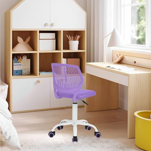 FurnitureR Kinderstuhl Schreibtisch Höhenverstellbar, bunter ergonomischer Jugendstuhl mit Rückenlehne und Armlehnen, Kinderstuhl mit 5 Rädern, für Kinder 3-10 Jahre alt, maximale Belastung 100 kg von FurnitureR