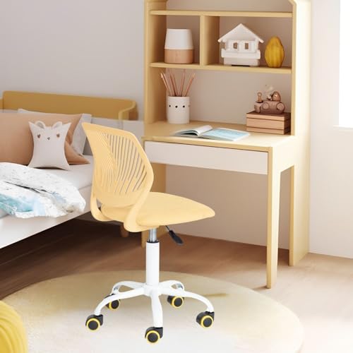 FurnitureR Kinderstuhl Schreibtisch Höhenverstellbar, bunter ergonomischer Jugendstuhl mit Rückenlehne und Armlehnen, Kinderstuhl mit 5 Rädern, für Kinder 3-10 Jahre alt, maximale Belastung 100 kg von FurnitureR