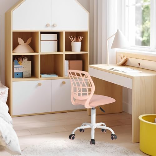 FurnitureR Kinderstuhl Schreibtisch Höhenverstellbar, bunter ergonomischer Jugendstuhl mit Rückenlehne und Armlehnen, Kinderstuhl mit 5 Rädern, für Kinder 3-10 Jahre alt, maximale Belastung 100 kg von FurnitureR