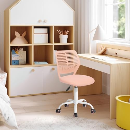 FurnitureR Kinderstuhl Schreibtisch Höhenverstellbar, bunter ergonomischer Jugendstuhl mit Rückenlehne und Armlehnen, Kinderstuhl mit 5 Rädern, für Kinder 3-10 Jahre alt, maximale Belastung 100 kg von FurnitureR