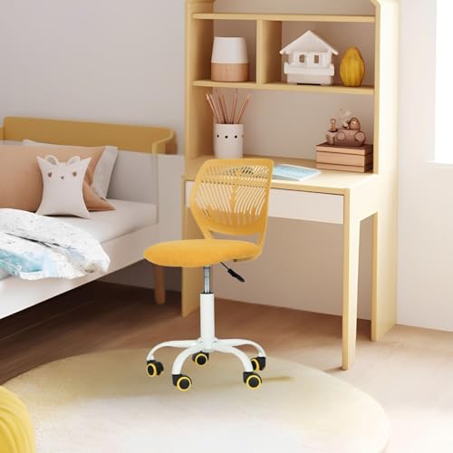 FurnitureR Kinderstuhl Schreibtisch Höhenverstellbar, bunter ergonomischer Jugendstuhl mit Rückenlehne und Armlehnen, Kinderstuhl mit 5 Rädern, für Kinder 3-10 Jahre alt, maximale Belastung 100 kg von FurnitureR