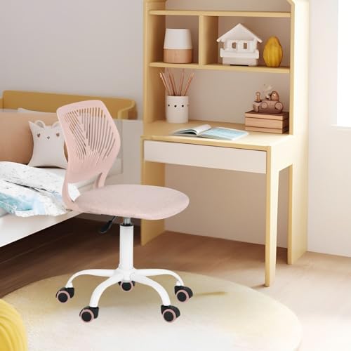 FurnitureR Kinderstuhl höhenverstellbar für Schreibtisch, ergonomischer bunter Jugendstuhl mit Rückenlehne & Armlehnen, Drehstuhl mit 5 Rollen, für Kinder 3–10 Jahre, bis 100 kg belastbar von FurnitureR