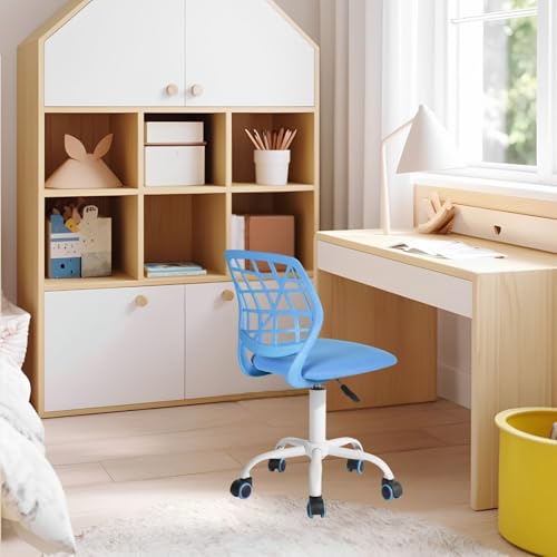 FurnitureR Kinderstuhl höhenverstellbar für Schreibtisch, ergonomischer bunter Jugendstuhl mit Rückenlehne & Armlehnen, Drehstuhl mit 5 Rollen, für Kinder 3–10 Jahre, bis 100 kg belastbar FurnitureR Kinderstuhl höhenverstellbar für Schreibtisch, ergonomischer bunter Jugendstuhl mit Rückenlehne & Armlehnen, Drehstuhl mit 5 Rollen, für Kinder 3–10 Jahre, bis 100 kg belastbar von FurnitureR