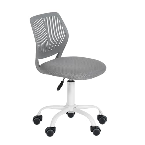 FurnitureR Kleiner Videospielstuhl, ergonomischer Schreibtischstuhl ohne Armlehnen, kompakter Drehstuhl mit Sitzhöhenverstellung und leisen Gummirädern, modernes Design für Gaming und Arbeiten FurnitureR Kleiner Videospielstuhl, ergonomischer Schreibtischstuhl ohne Armlehnen, kompakter Drehstuhl mit Sitzhöhenverstellung und leisen Gummirädern, modernes Design für Gaming und Arbeiten von FurnitureR
