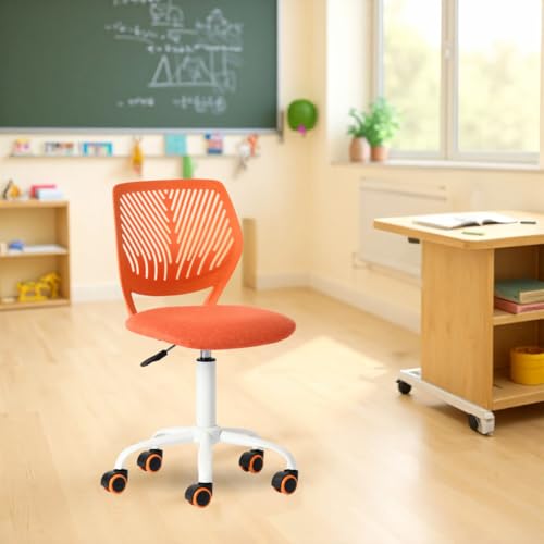 FurnitureR Kompakter Klassenstuhl, ergonomischer Sitz für Schule, Rückenlehne aus atmungsaktivem Netzgewebe, höhenverstellbar, Zeichenzimmerstuhl für Kinder, leicht zu bewegen 360°, Zitrus FurnitureR Kompakter Klassenstuhl, ergonomischer Sitz für Schule, Rückenlehne aus atmungsaktivem Netzgewebe, höhenverstellbar, Zeichenzimmerstuhl für Kinder, leicht zu bewegen 360°, Zitrus von FurnitureR