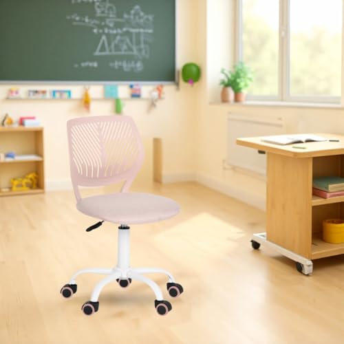 FurnitureR Kompakter Klassenstuhl, ergonomischer Sitz für Schule, Rückenlehne aus atmungsaktivem Netzgewebe, höhenverstellbar, Zeichenzimmerstuhl für Kinder, leicht zu verschieben um 360°, Morandi FurnitureR Kompakter Klassenstuhl, ergonomischer Sitz für Schule, Rückenlehne aus atmungsaktivem Netzgewebe, höhenverstellbar, Zeichenzimmerstuhl für Kinder, leicht zu verschieben um 360°, Morandi von FurnitureR
