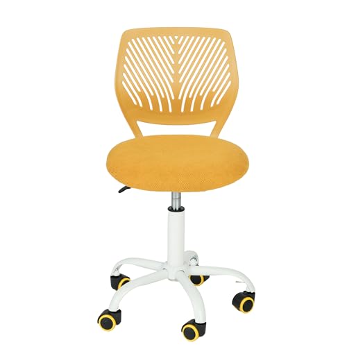 FurnitureR Schreibtischstuhl, ergonomischer Drehstuhl ohne Armlehnen, höhenverstellbarer Bürostuhl mit Rollen, komfortabler Arbeitsstuhl für Home Office, Schlafzimmer und Arbeitszimmer von FurnitureR
