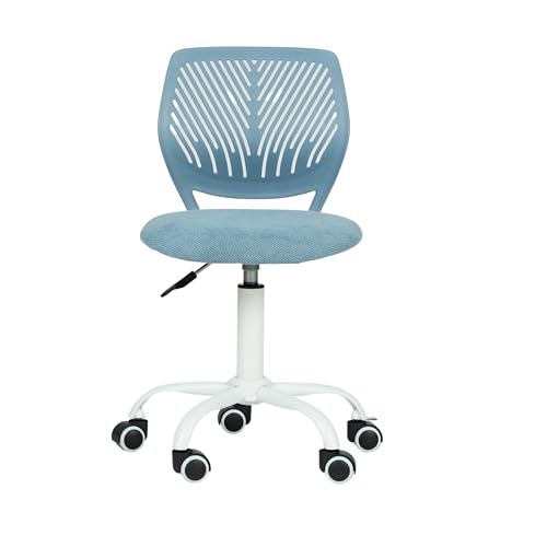 FurnitureR Schreibtischstuhl, ergonomischer Drehstuhl ohne Armlehnen, höhenverstellbarer Bürostuhl mit Rollen, komfortabler Arbeitsstuhl für Home Office, Schlafzimmer und Arbeitszimmer von FurnitureR